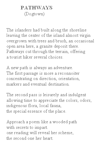 Pathways poem