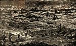 Woodcut of the 1839 Gloucester Harbor storm that inspired Longfellow’s poem, “The Wreck of the Hesperus”