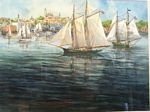 “September Sails” by Carole Loiacono (watercolor)