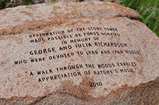 Stone Tower Lynn Woods inscription